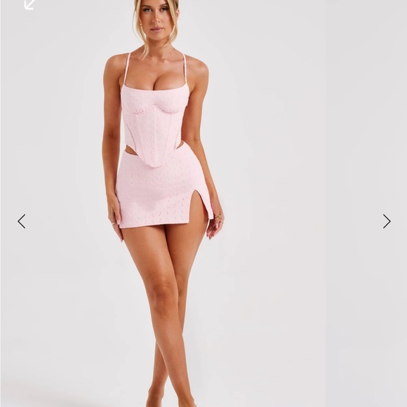 Babyboo Erika corset and skirt set Pink XS NWT - Picture 4 of 5